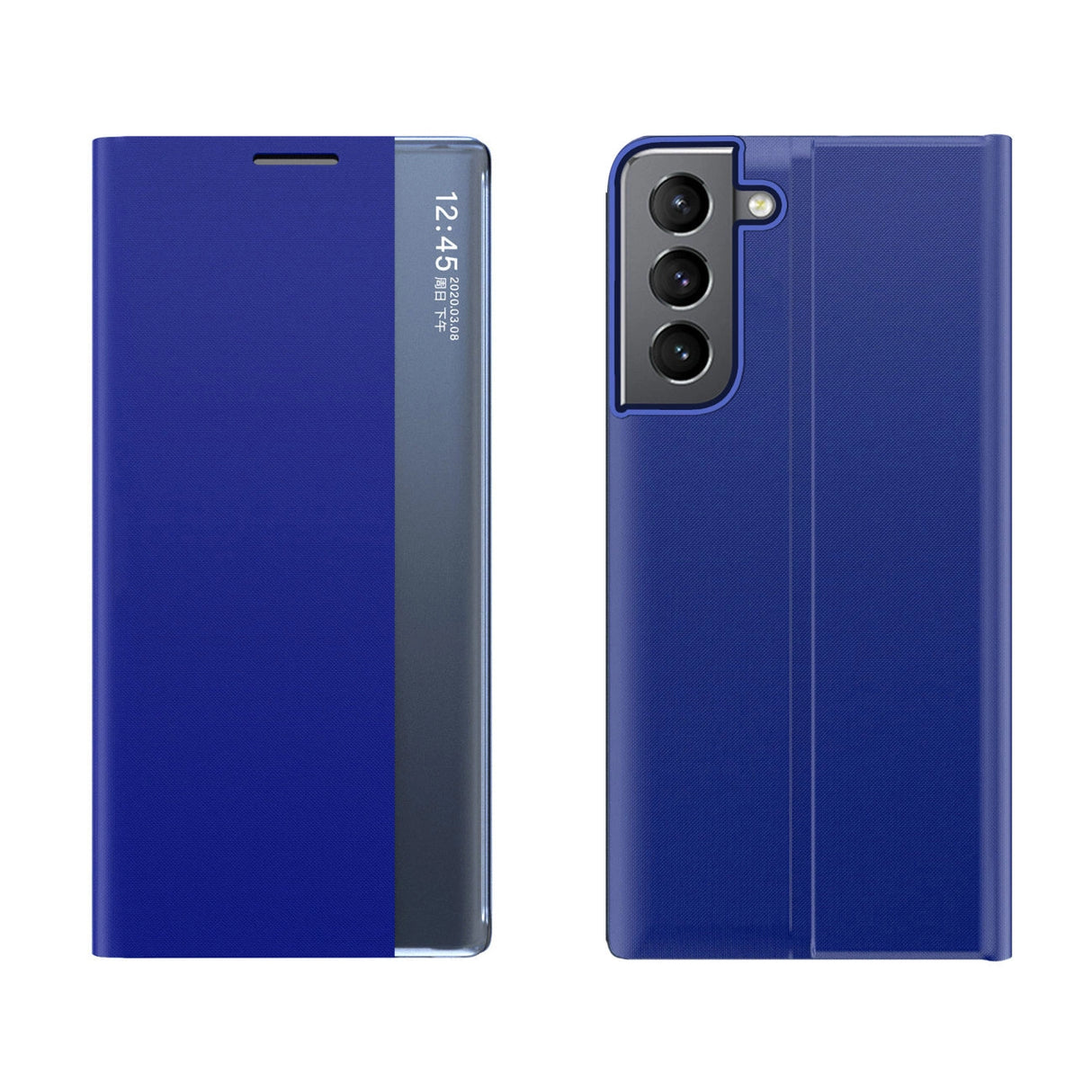 Ny Sleep Case til Samsung Galaxy A14 cover med flip stand blå