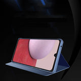 Clear View Case cover til Samsung Galaxy A14 flip cover blå