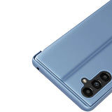 Clear View Case cover til Samsung Galaxy A14 flip cover blå