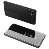 Clear View Case cover til Samsung Galaxy A14 flip cover sort