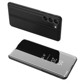 Clear View Case cover til Samsung Galaxy S23+ flip cover sort