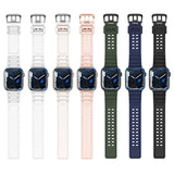 Strap Triple Protection til Apple Watch 42 / 44 / 45 / 49 mm band armbånd - hvid