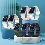Strap Triple Protection til Apple Watch 42 / 44 / 45 / 49 mm band armbånd - hvid