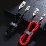 Joyroom Sharp Series S-M411 USB-A / Lightning 3A-kabel 1,2 m med opladningsindikator - sort