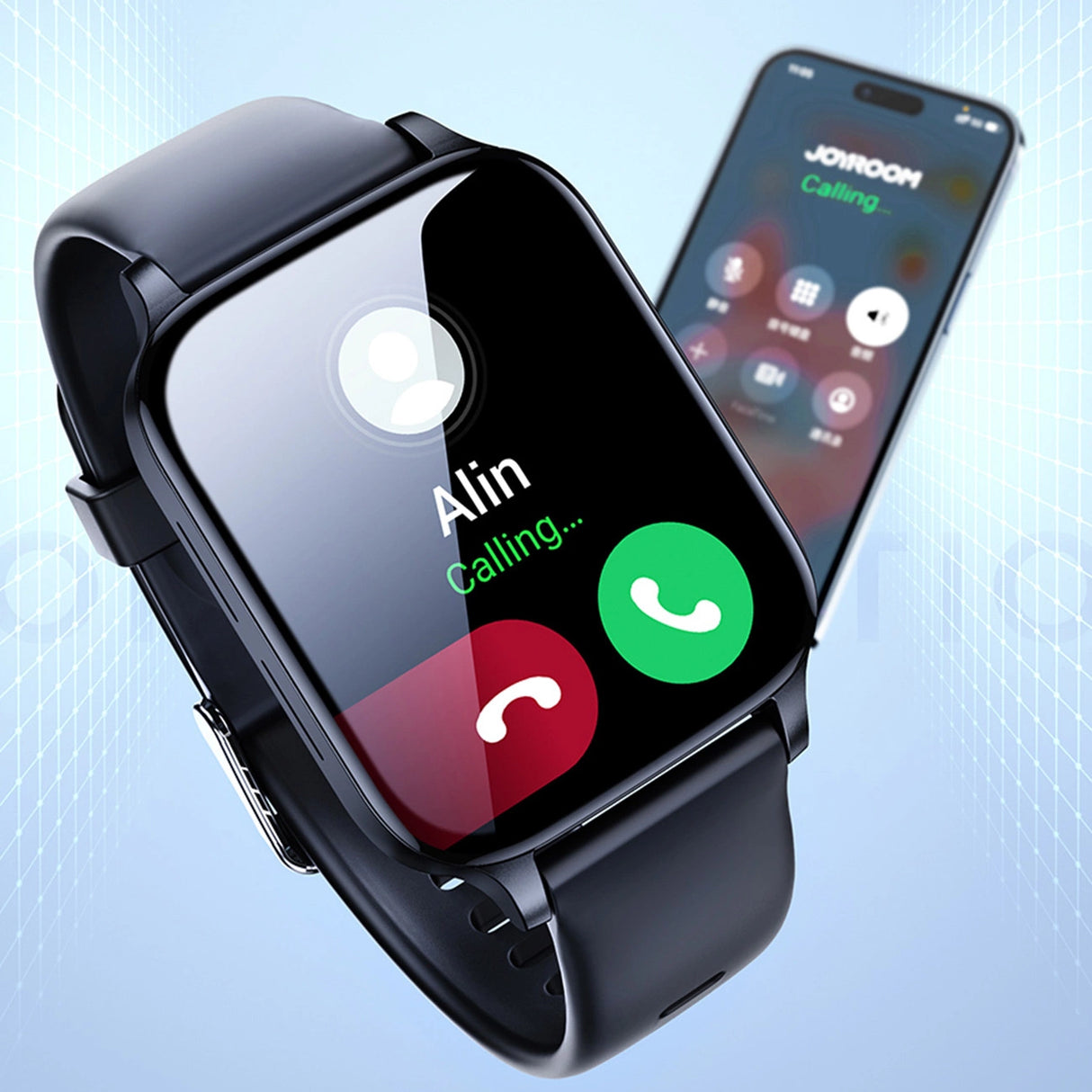 Joyroom Fit-Life JR-FT3 Pro smartwatch med svarfunktion / Bluetooth 5.1 / IP68 beskyttelse - grå