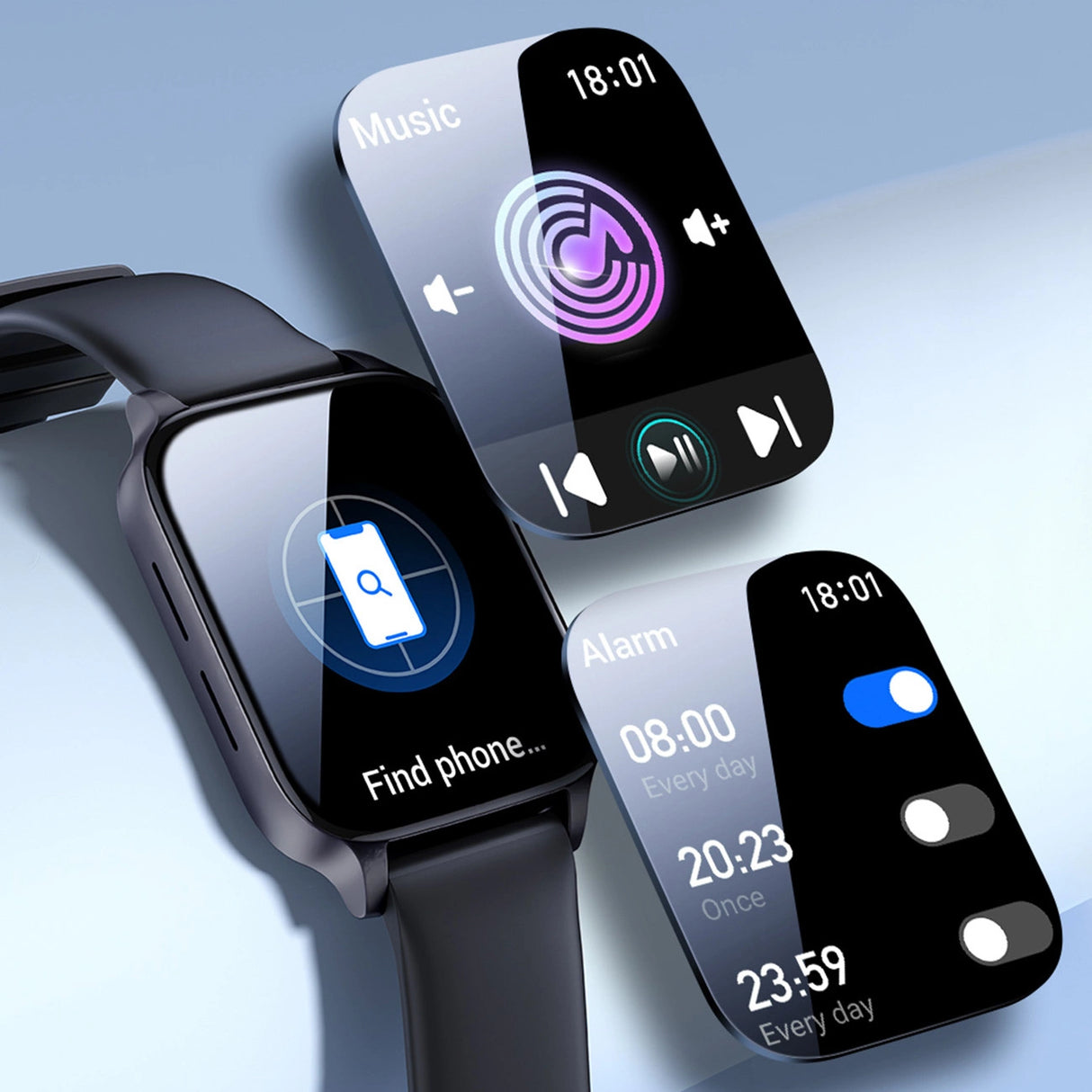 Joyroom Fit-Life JR-FT3 Pro smartwatch med svarfunktion / Bluetooth 5.1 / IP68 beskyttelse - grå