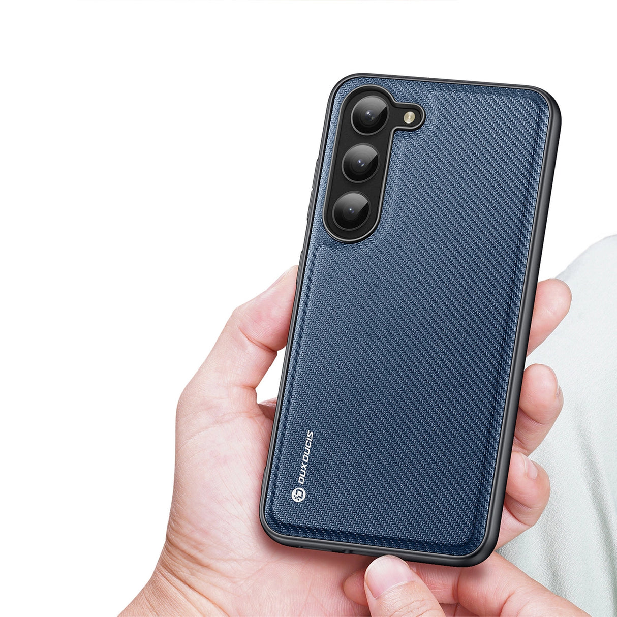 Dux Ducis Fino case Samsung Galaxy S23+ cover med silikon ramme blå