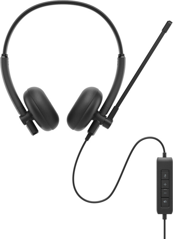 DELL WH125 Headset Ledningsført Kontor/Callcenter USB Type-A Sort