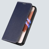 Dux Ducis Skin X2 case Samsung Galaxy S23+ flip case tegnebog stativ blå