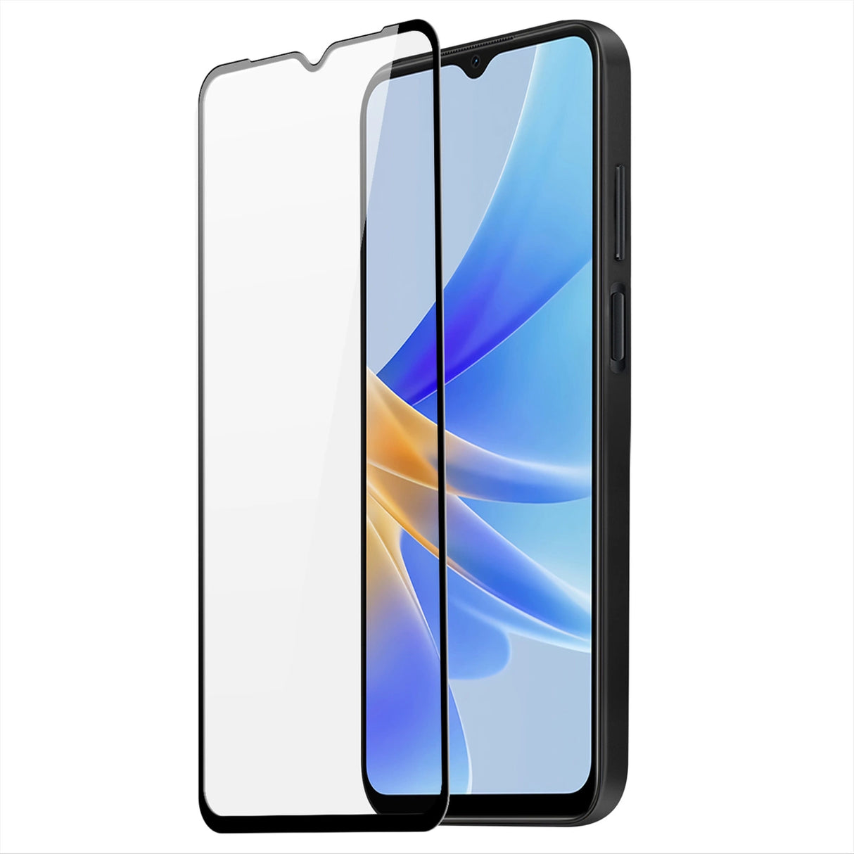 Dux Ducis 9D hærdet glas Oppo A17 9H hærdet glas med sort ramme