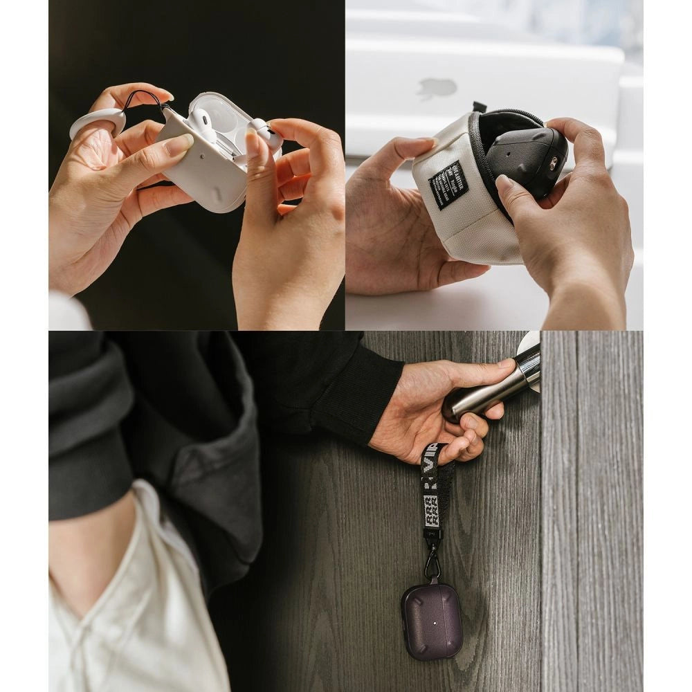Ringke Onyx-kasse til AirPods Pro 2 pansret hovedtelefonkasse sort