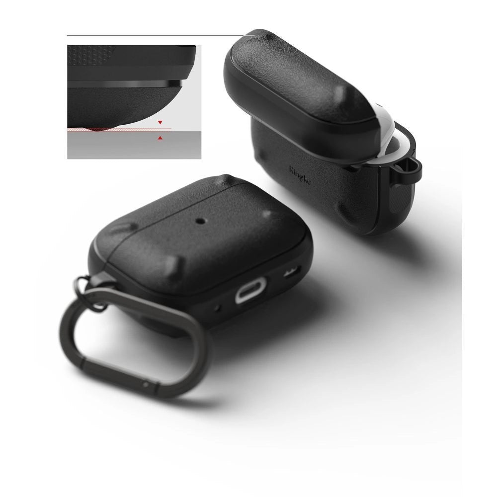 Ringke Onyx-kasse til AirPods Pro 2 pansret hovedtelefonkasse sort