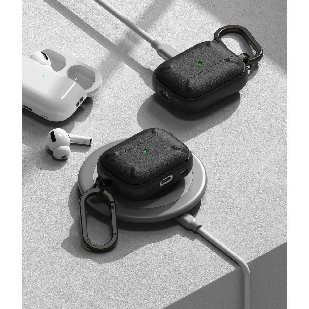 Ringke Onyx-kasse til AirPods Pro 2 pansret hovedtelefonkasse sort
