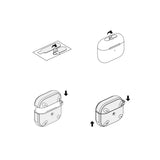 Ringke Onyx-kasse til AirPods Pro 2 pansret hovedtelefon-kasse grå