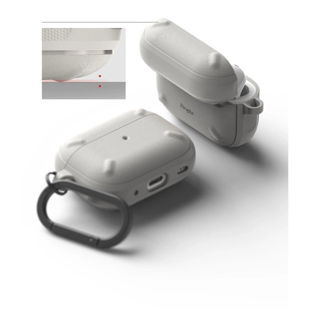 Ringke Onyx-kasse til AirPods Pro 2 pansret hovedtelefon-kasse grå