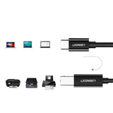 Ugreen printer kabel USB-C - USB-B 480Mb/s 2m sort (US241)