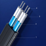 Ugreen vinkel SATA 3.0 kabel 0,5 m sort (US217)