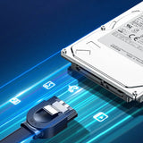 Ugreen vinkel SATA 3.0 kabel 0,5 m sort (US217)