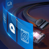 Ugreen SATA 3.0 kabel 0,5m sort (US217)