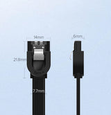 Ugreen SATA 3.0 kabel 0,5m sort (US217)