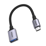Ugreen OTG adapter kabel USB-C (mandlig) - USB-A (kvindelig) 5Gb/s 0,15m sort (US378)