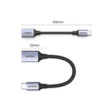 Ugreen OTG adapter kabel USB-C (mandlig) - USB-A (kvindelig) 5Gb/s 0,15m sort (US378)