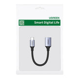 Ugreen OTG adapter kabel USB-C (mandlig) - USB-A (kvindelig) 5Gb/s 0,15m sort (US378)