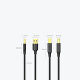 Ugreen printer kabel USB-A - USB-B 480Mb/s 5m sort (US135)