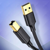 Ugreen printer kabel USB-A - USB-B 480Mb/s 5m sort (US135)