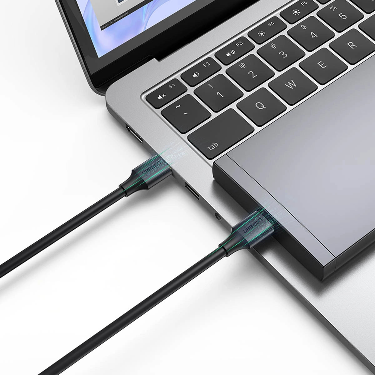 Ugreen US128 10369 USB-A 3.0 / USB-A 3.0 5Gb/s 0,5m kabel - sort