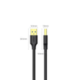 Ugreen US128 10369 USB-A 3.0 / USB-A 3.0 5Gb/s 0,5m kabel - sort