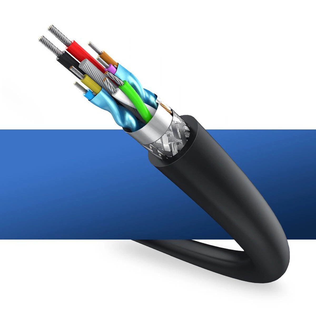 Ugreen USB-A (mandlig) - USB-A (kvindelig) adapter forlængelseskabel USB 3.0 5Gb/s 0.5m sort (US129)