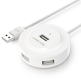 Ugreen HUB USB2.0 4x USB-A 480Mbps 1m hvid (CR106)