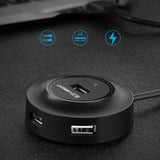 Ugreen HUB USB2.0 4x USB-A 480Mbps 1m hvid (CR106)