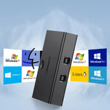 Ugreen switch switch 2xUSB-B - USB-A sort (30345)