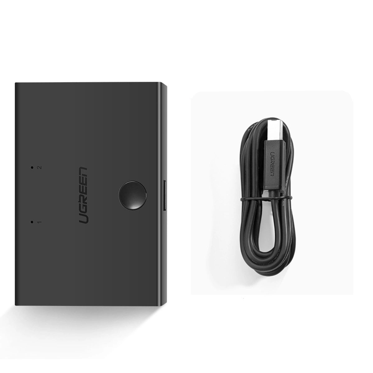 Ugreen switch switch 2xUSB-B - USB-A sort (30345)