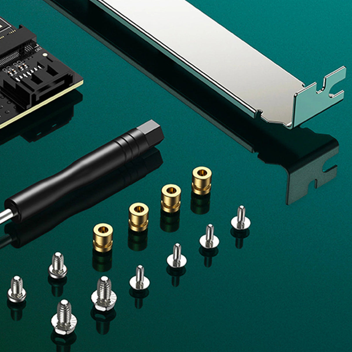 Udvidelseskortdiskadapter M.2 NVMe SATA (M, M+B-nøgle) PCIe 3.0 x4 32Gbps (CM302)