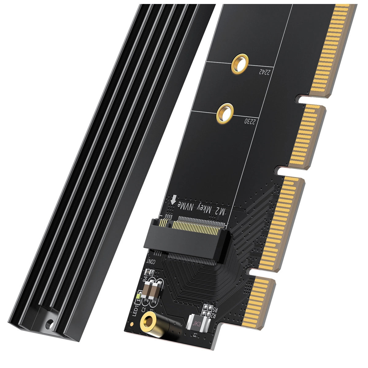 Ugreen CM465 PCIe 4.0 x4 til M.2 NVMe M-Key Expansion Card - sort