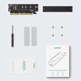 Ugreen CM465 PCIe 4.0 x4 til M.2 NVMe M-Key Expansion Card - sort