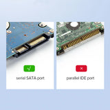 Ugreen SSD/HDD 2.5 og USB 3.0 SATA sort (CM237)