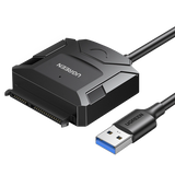 Ugreen adapterkabel til 2,5' / 3,5' drev (USB-A 3.0 - SATA) sort (CR108)