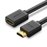 Ugreen HD107 10141 HDMI (Male) - HDMI (Female) 4K Kabel 1m - sort