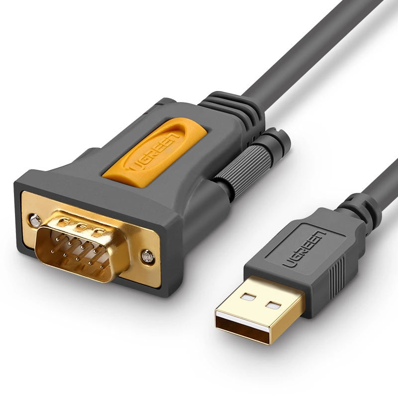 Ugreen adapter kabel USB-A - DB9 RS-232 1,5 m grå (CR104)