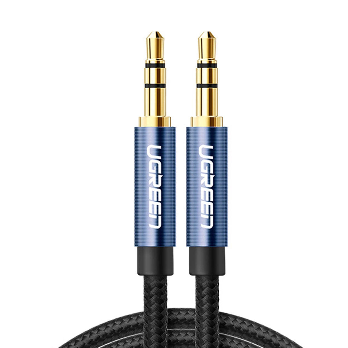Ugreen AUX-lydkabel lige minijack 3,5 mm 1m blå (AV112)