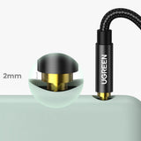Ugreen AUX-lydkabel lige minijack 3,5 mm 1m blå (AV112)