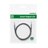 Ugreen audio kabel AUX vinklet minijack 3,5 mm 2m blå (AV112)