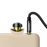 Ugreen audio kabel AUX vinklet minijack 3,5 mm 2m blå (AV112)