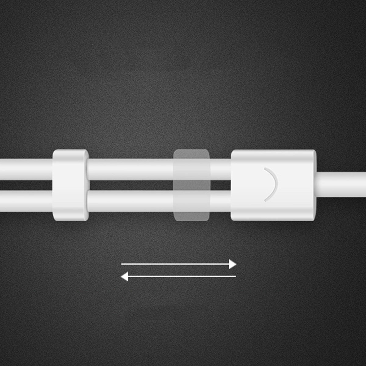 Ugreen kabel hovedtelefon splitter mini jack 3,5 mm - 2 x mini jack 3,5 mm (2 x stereo udgang) 20 cm hvid (AV134)