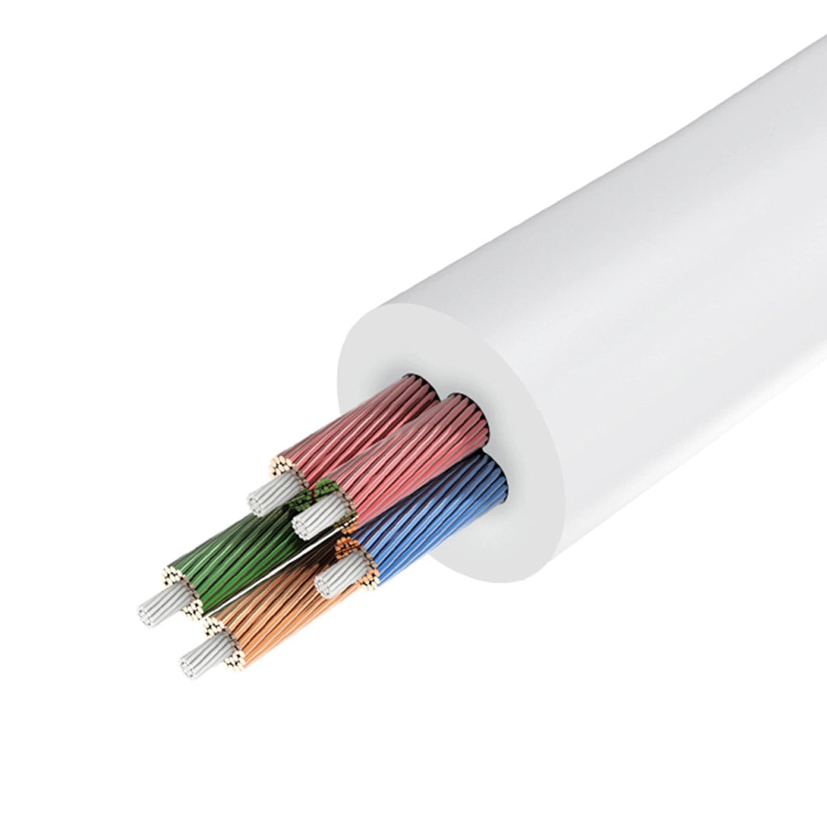 Ugreen kabel hovedtelefon splitter mini jack 3,5 mm - 2 x mini jack 3,5 mm (2 x stereo udgang) 20 cm hvid (AV134)
