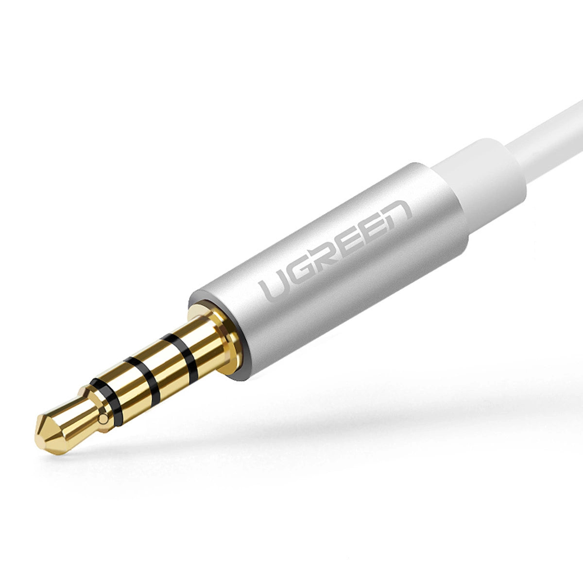 Ugreen kabel hovedtelefon splitter mini jack 3,5 mm - 2 x mini jack 3,5 mm (mikrofon + stereo udgang) sort (AV141)